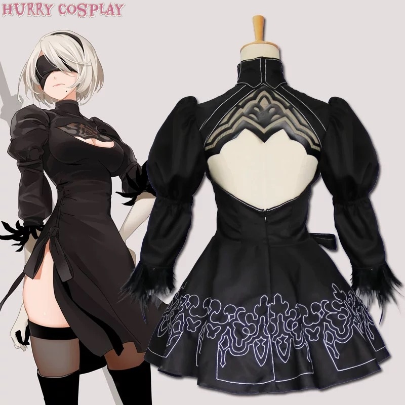 Game Cosplay,Nier: Automata,NieR Automata Yuhar 2b sister Cosplay Costume